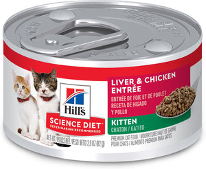 Hill's Science Diet Kitten Liver & Chicken Entree Wet Cat Food