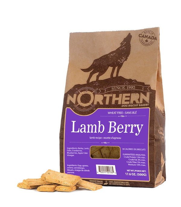 Gâteries pour chiens Northern Biscuit Agneau Baies