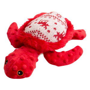Snugarooz Merry the Turtle Ugly Christmas Sweater Dog Toy, 10-in