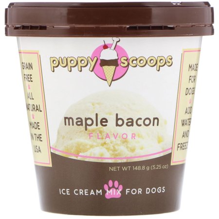 Puppy Cake Puppy Scoops Ice Cream Mix Maple Bacon Flavored Dog Treats, 5.25-oz