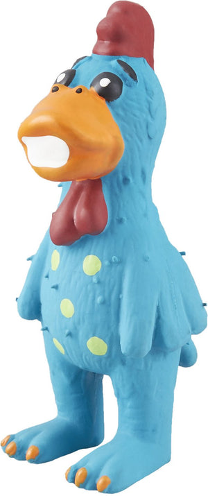 Multipet Jouet pour chien en latex Globken poulet à pois, couleur variable