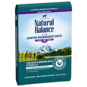 Natural Balance L.I.D. Limited Ingredient Diets Chicken & Brown Rice Formula Large Breed Dry Dog Food