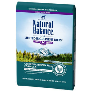 Natural Balance L.I.D. Limited Ingredient Diets Chicken & Brown Rice Formula Large Breed Dry Dog Food