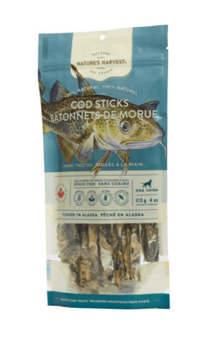 Nature’s Harvest Alaskan Cod Sticks Grain-Free Dog Treats