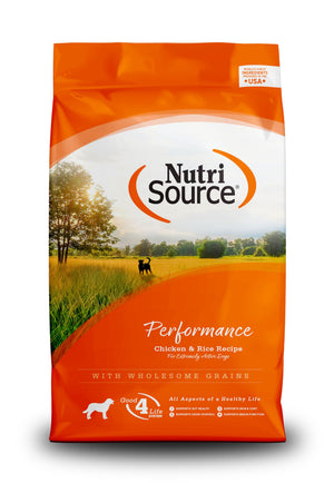 NutriSource Performance Chicken & Rice 30/20 Dry Dog Food, 40-lb