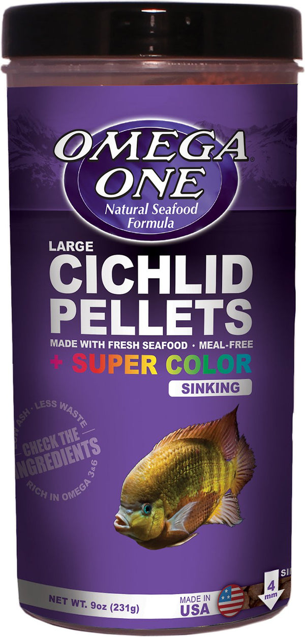 Omega One Super Color Cichlid Pellets Sinking Fish Food