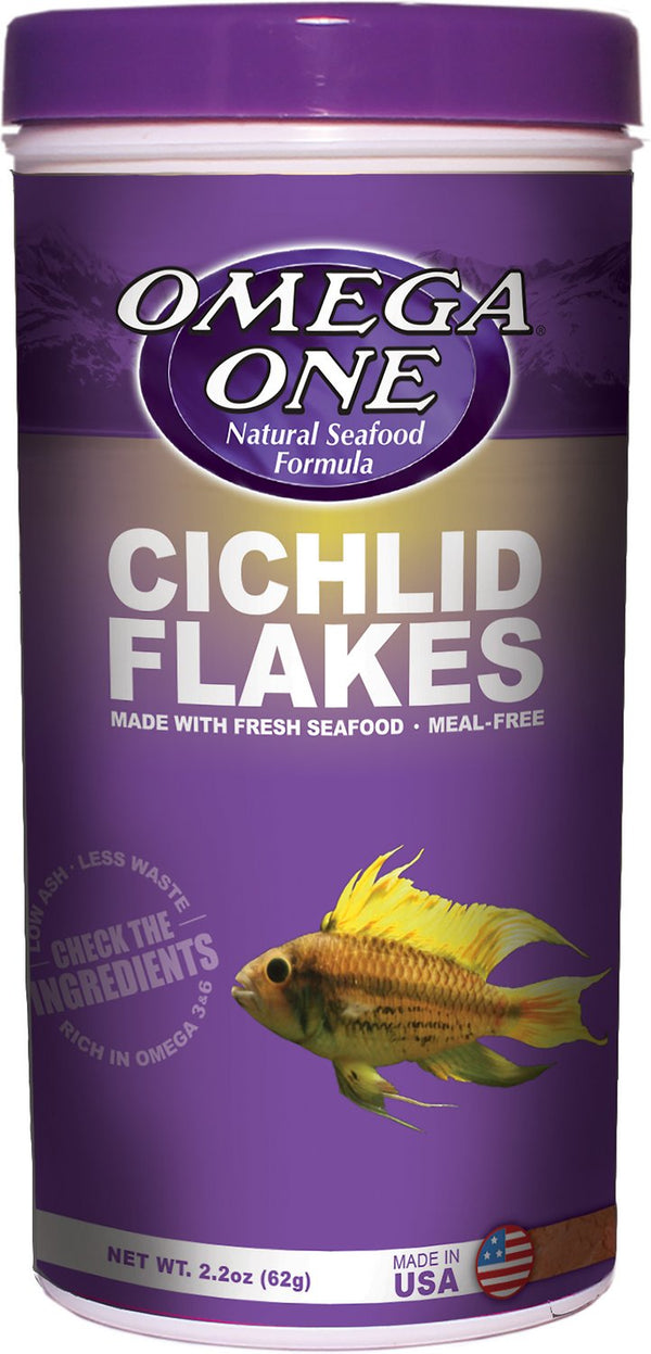 Omega One Cichlid Flakes Fish Food