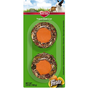 Kaytee Fiesta Tangerine Orange Flavored Yogurt Cup Small Animal Treats, 3.8-oz