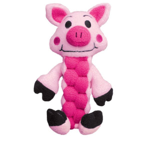 KONG Pudge Braidz Pig Dog Toy, Medium/Large