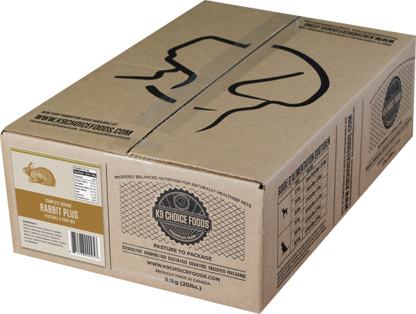 K9 Choice Foods Complete Cuisine Rabbit Plus Frozen Dog Food