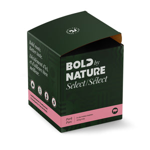 Bold by Nature Nourriture crue Sélect porc pour chiens