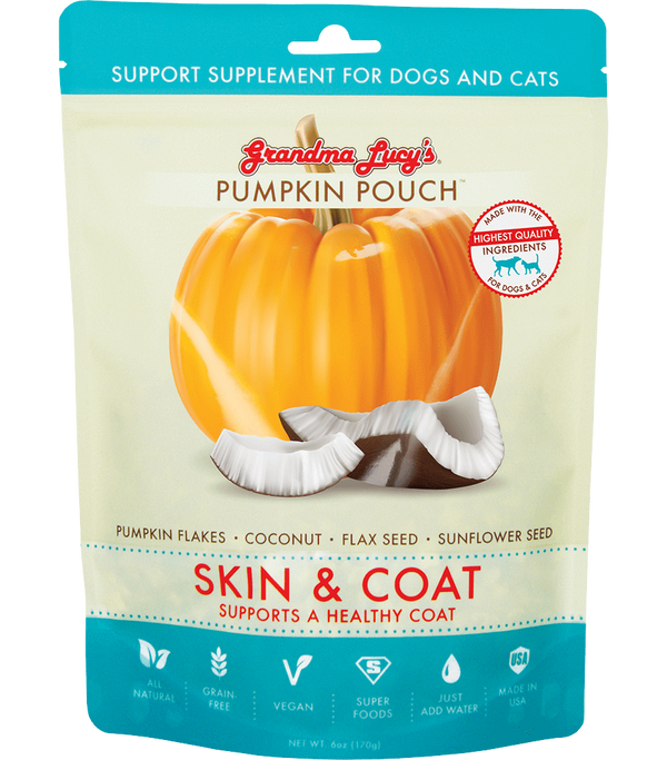 Grandma Lucy's Pumpkin Pouch Skin & Coat Dog & Cat Supplement