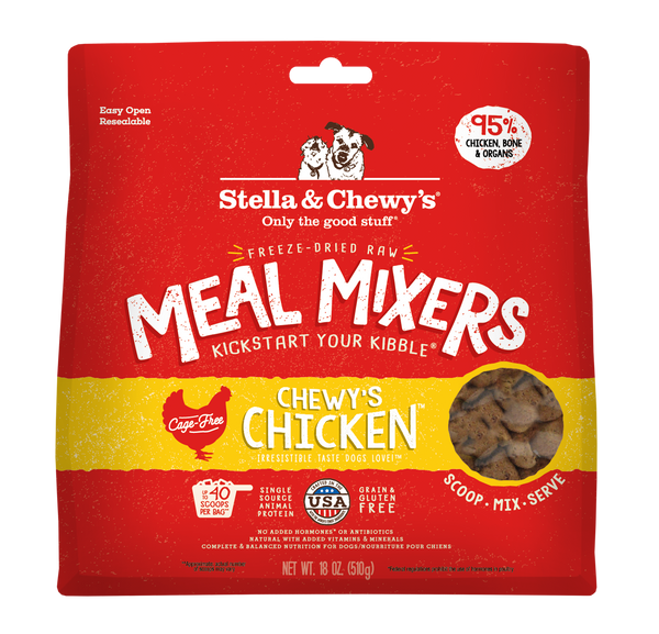 Stella & Chewy's Chewy's Chicken Meal Mixers Nourriture lyophilisée sans céréales pour chiens
