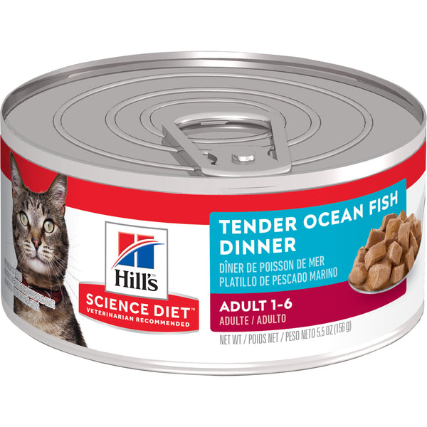 Hill's Science Diet Adult Tender Ocean Fish Dinner Wet Cat Food