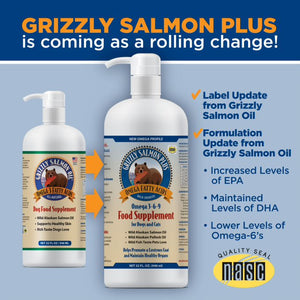 Grizzly Salmon Plus Food Supplement for Dogs & Cats