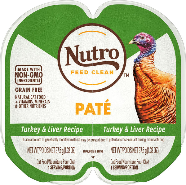 Nutro Perfect Portions Grain-Free Turkey & Liver Recipe Cat Food Trays