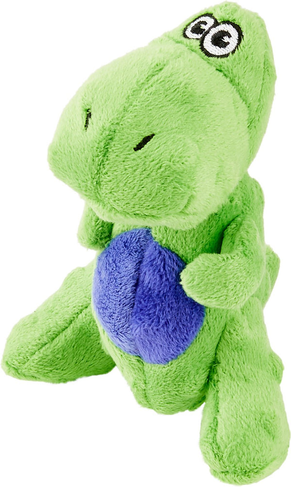 GoDog Just for Me Chew Guard T-Rex Dog Toy, Lime