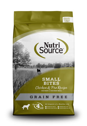 NutriSource Small Bites Chicken & Peas Grain-Free Dry Dog Food