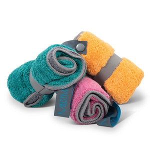 Mini serviette en microfibre pour chien Messy Mutts, 10 po x 10 po