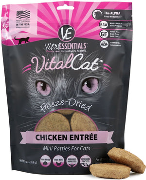 Vital Essential Vital Cat Chicken Entree Mini Patties Freeze-Dried Cat Food