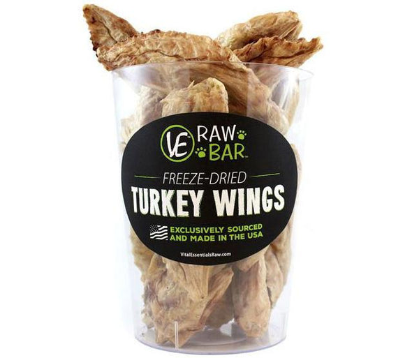 Vital Essentials RAW BAR Turkey Wing Freeze-Dried Dog Treat, 20- Count