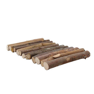 Living World Tree House Wood Logs for Small Animals