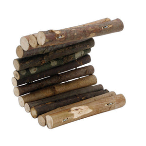 Living World Tree House Wood Logs for Small Animals