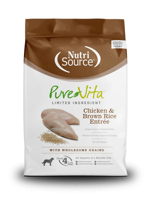 PureVita Limited Ingredient Chicken & Brown Rice Entree with Wholesome Grains Dry Dog Food