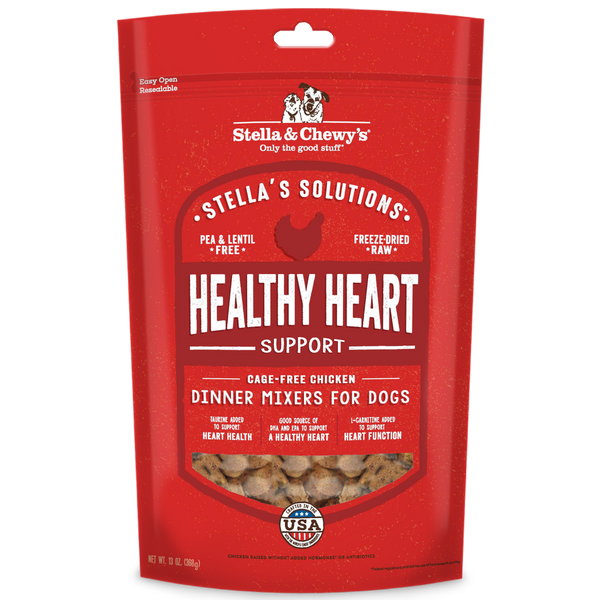 Stella & Chewy's Stella's Solutions Soutien cardiaque sain au Poulet croquettes déshydratées crues