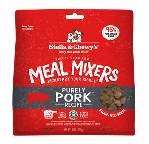Stella & Chewy's Meal Mixers enrobage pour nourriture sèche déshydratée, 100 % porc