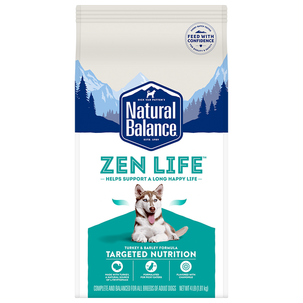 Natural Balance Targeted Nutrition Zen Life Turkey & Barley Dry Dog Food